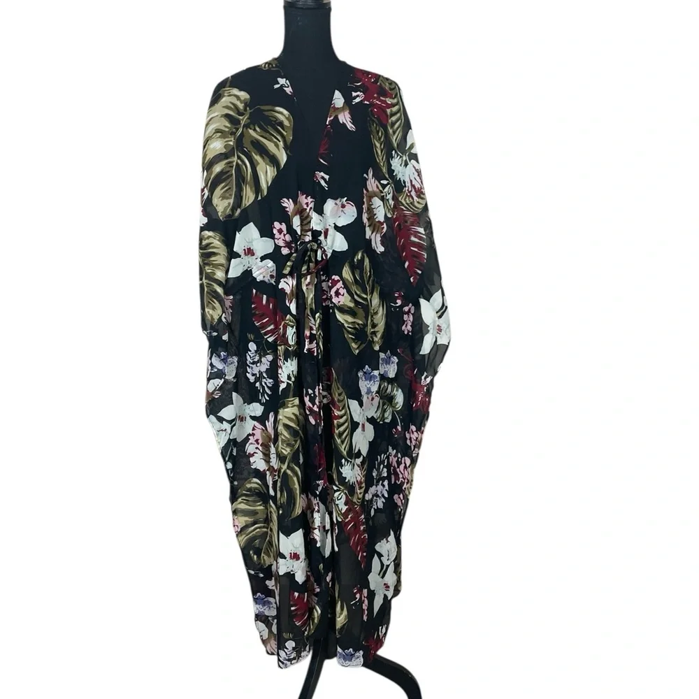 Walter Baker Tulum Caftan in Tropical Print NWT